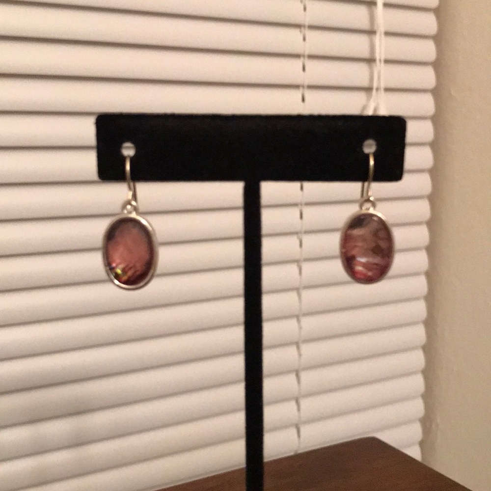 Pink Abelone Earrings